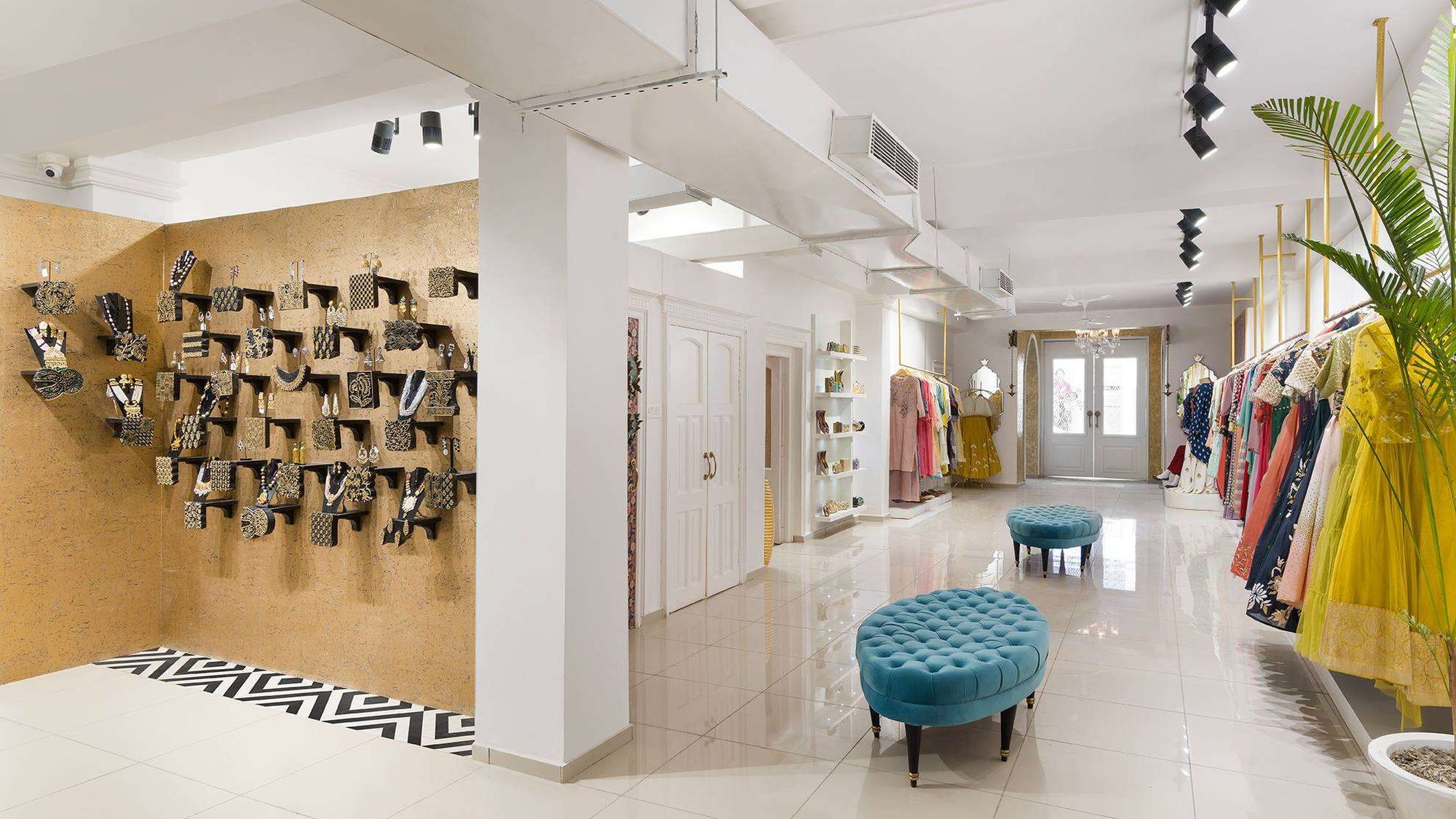 Interior of the Amiraah showroom, Kanpur